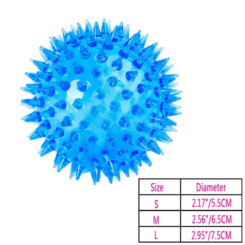Цветные мягкие резиновые светящиеся игрушки для питомцев, щенков, собак, жевательных игр, эластичный мяч, Размер SML, 1 шт, разные цвета, товары для маленьких питомцев
