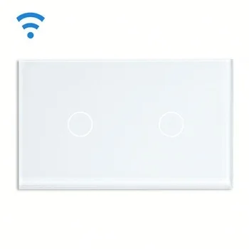 

Bseed Wireless Touch Light Switch 2 Gang 1 Way Touch Dimmer With Remote Control White Touch Switch Dimmer Us Au