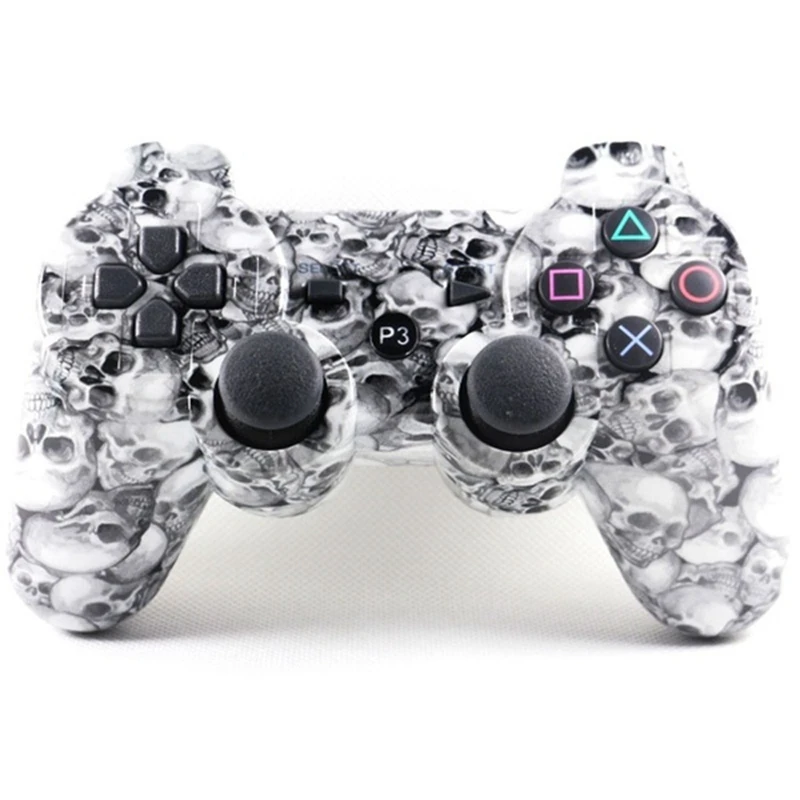 Игровая ручка-беспроводной bluetooth-джойстик, дизайн скелета, подходит для Playstation 3 PS3 контроллер TW-417