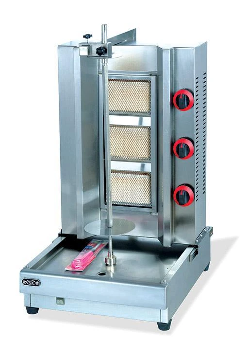 3つのバーナーを備えた垂直ガスバーベキュー機械 肉用 トルコ風 ロティサリーケバブマシン Machine Magic Factory Lifefactory Sky Aliexpress