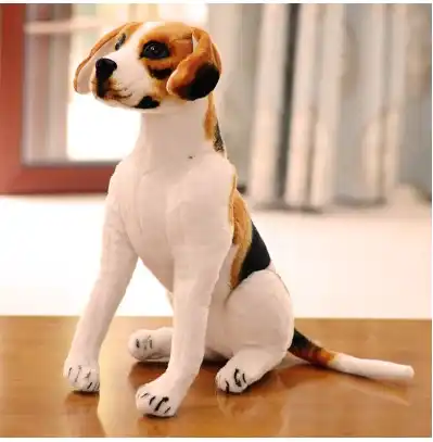 Simulación de tigre de perro muñeco caballo de peluche, animales, soporte para muñecos, perros, artículos de decoración postural|Peluches y muñecos de peluche| - AliExpress