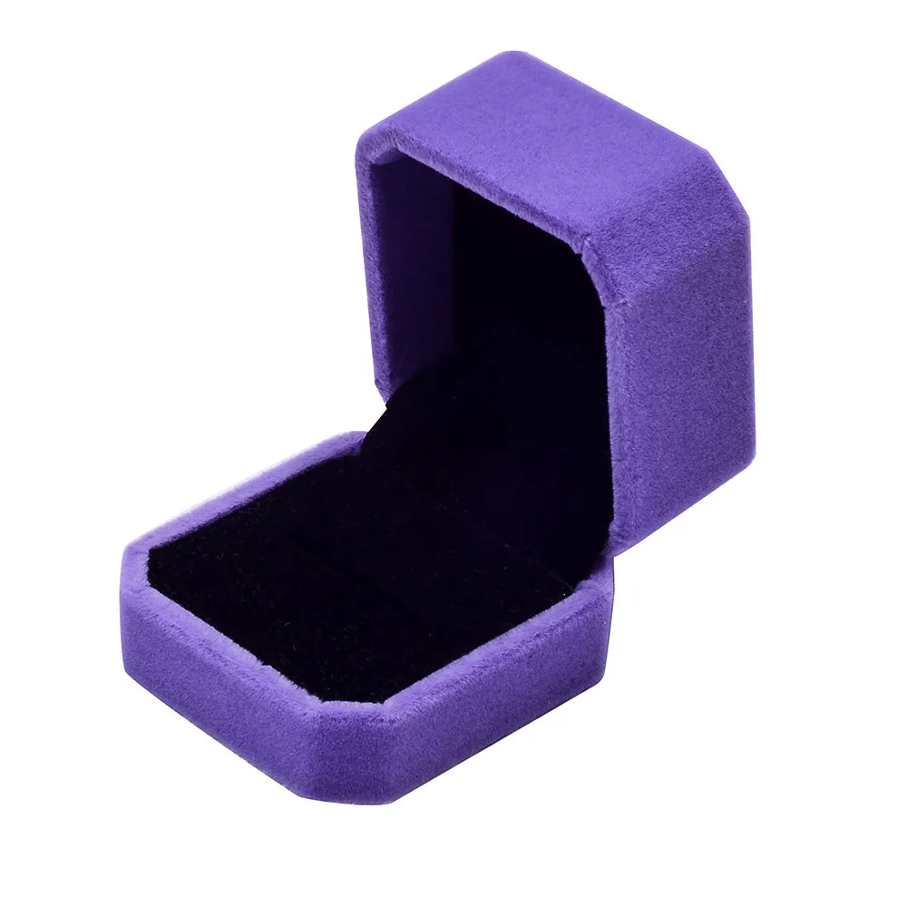 

Fashion Velvet Engagement Wedding Earring Ring Pendant Jewelry Display Box Gift