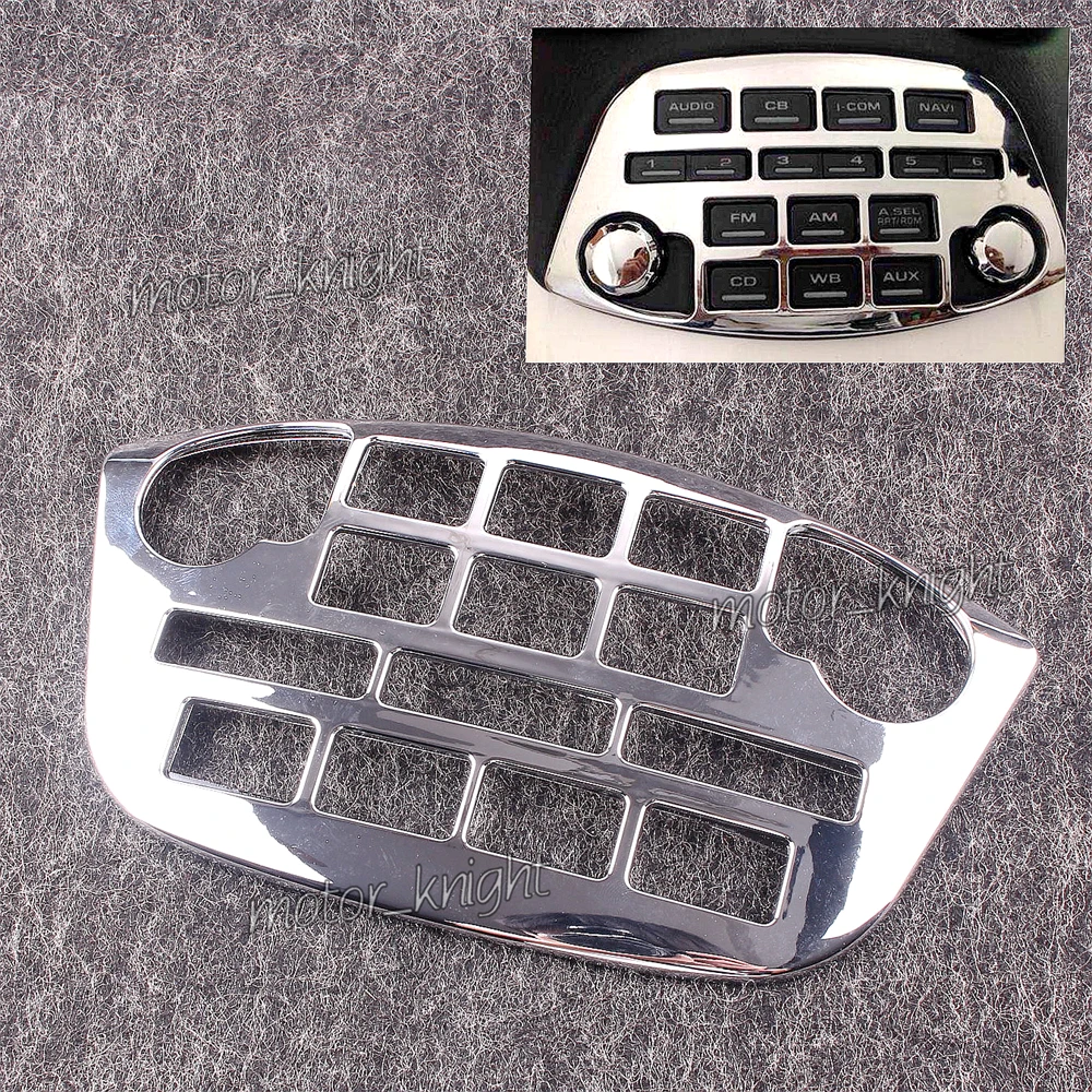 

NEW Motorcycle Radio Accent Panel for 2001-2010 Honda Goldwing GL1800 Show Chrome 02 03 04 05 06 07 08 09