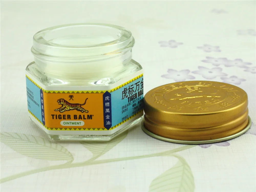 1Pcs White Tiger Balm Ointment For Headache Toothache Stomachache Pain Relieving Balm Dizziness Essential Balm Massage oil C102