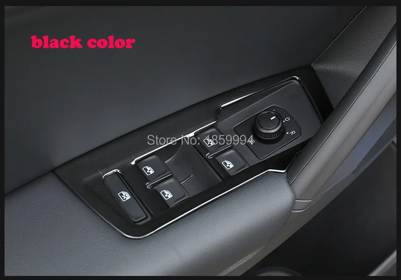Us 11 16 7 Off Fur 2017 2018 2019 Vw Tiguan Mk2 Allspace Lhd Chrome Interior Tur Fenster Switch Panel Cover Trim Lunette Molding Garnieren Matte In