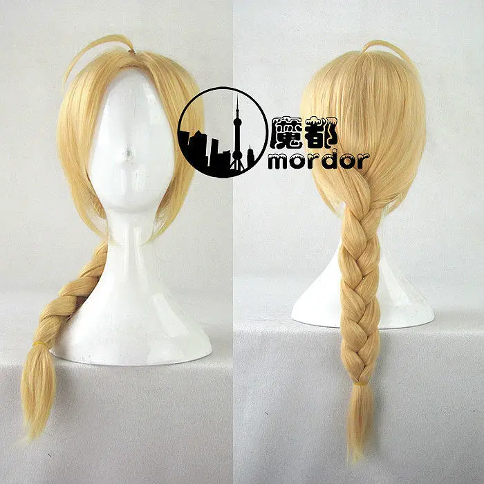 

Fullmetal Alchemist Edward Elric's Wigs Long Warm Blonde Cosplay Braid Hair Wigs