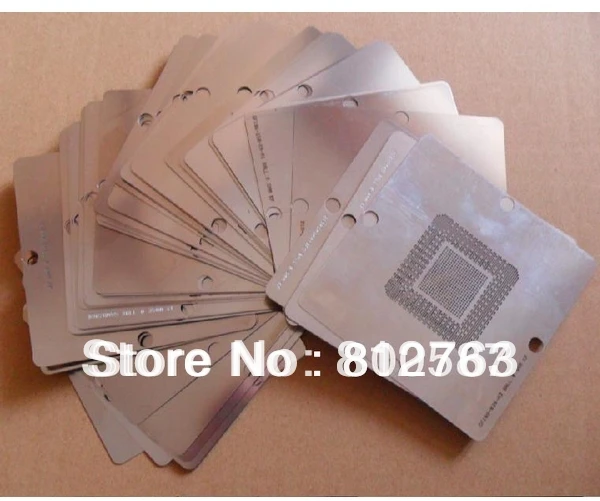 80 x 80mm Bga Stencil Kit for Laptop Universal Reballing 10 pcs/set for BGA reballing kit