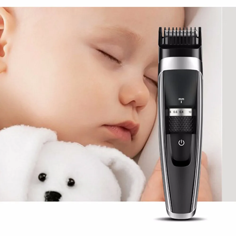  Professional Electric Hair Clipper USB Rechargeable Waterproof Trimmer Haircut Machine For Adults