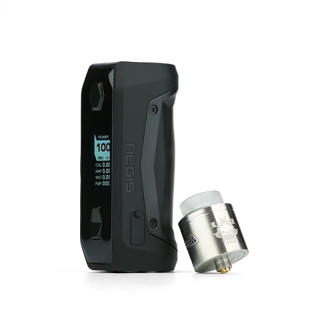 Goedkoop Originele GeekVape Aegis Solo Tengu Kit Elektronische Sigaret 100W Doos Mod Vape met Tengu RDA E Cigs Vape Kit vs Aegis Legend Kit