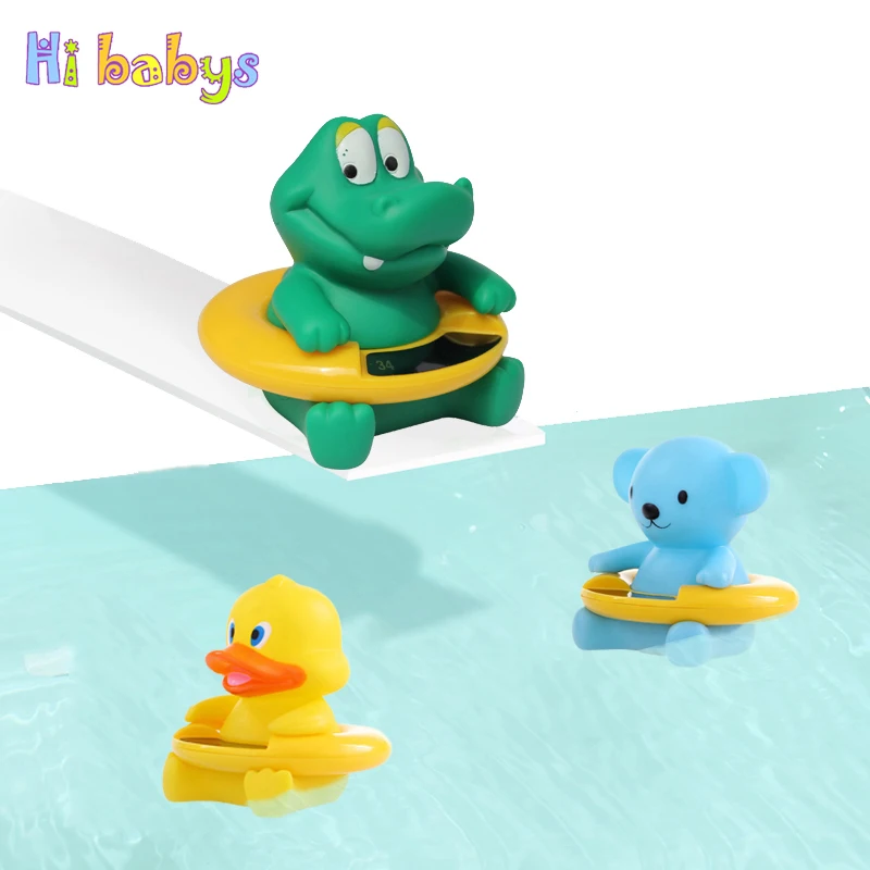 

Dinosaur Baby Water Thermometer Cartoon Bear Infant Bath Thermometer Duck Baby Tub Toy Temperature Tester Kid Bath Toys