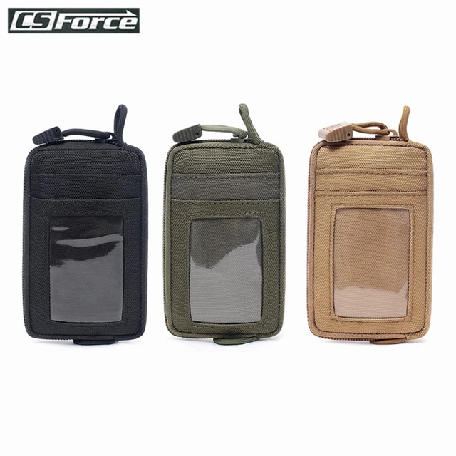 US $3.30 Tactical Card Package Wallet Money Key Waist Bag Nylon with Free Carabiner Camping Hiking Hunting O