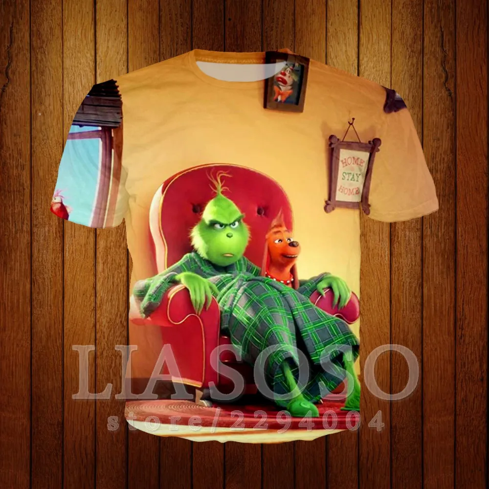 

the Grinch Stole Christmas t-shirt dr.sevss tshirt short sleeve 3d print clothes green sweashirt hooides q2