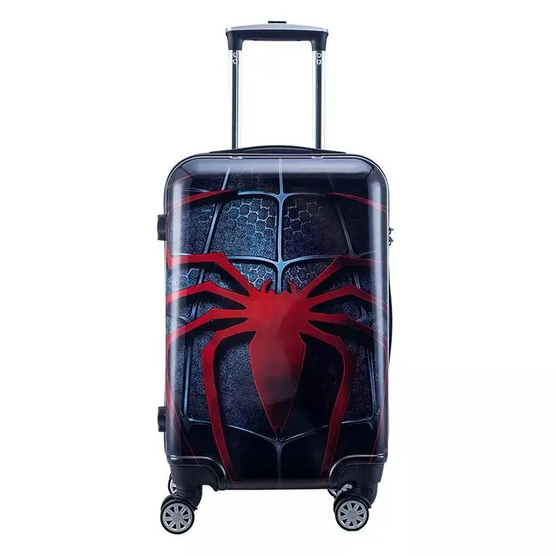 

20/24inch cool anime Captain America boy trolley case Travel luggage Iron Man rolling suitcase Spider Man business Boarding box