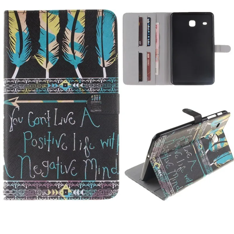 2 Leaves PU Leather Stand Case For Samsung Galaxy Tab E 8.0 Case T377 T375 T377V SM-T377V Case Protector Tablet Wallet Cover Bag (4)