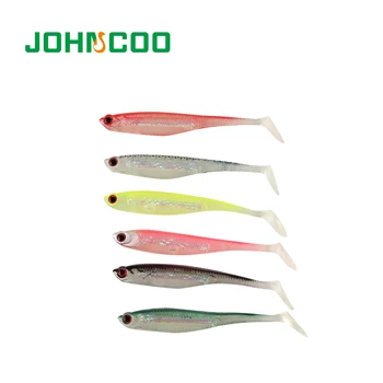 

Johncoo Lure 6pcs/lot Silicone Bait 10.5cm 6.4g Fishing Worm Soft Lures iscas Artificiais para pesca Soft Baits Fishing Lure