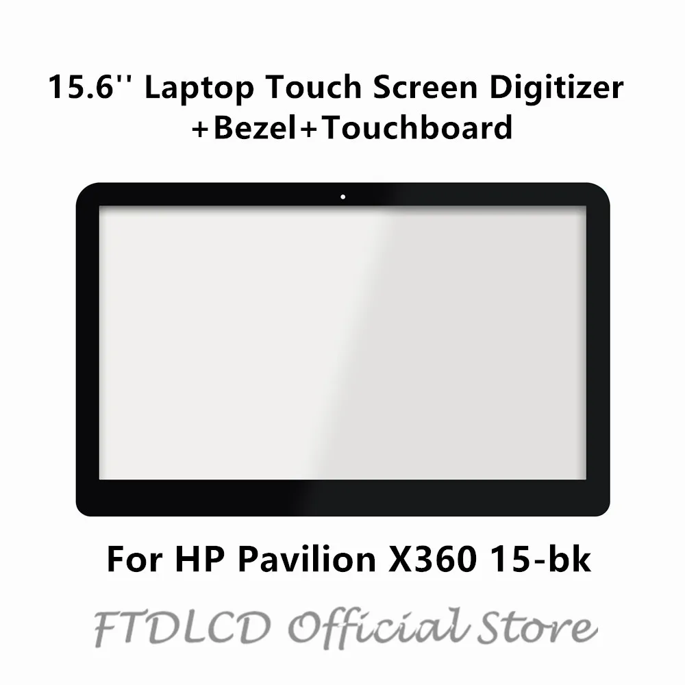 FTDLCD For HP Pavilion X360 15-bk056sa 15-bk075nr 15-bk002ng 15-bk076nr 15.6'' Touch Screen Digitizer+Bezel+Touchboard | Компьютеры