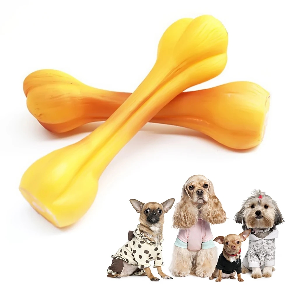 Креативная игрушка для питомца, собаки, имитация, форма кости, резина, мягкий звук, забавная игра, игрушки для щенков, устойчивая игрушка для жевания укусов, игрушки для собак, пищащие