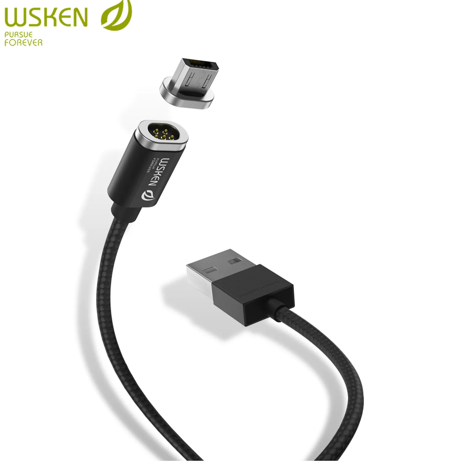 WSKEN мini 2 Micro USB кабель магнитный для SAMSUNG galaxy j5 2017 Магнитная Зарядка телефона Кабели