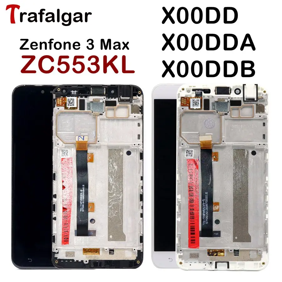 

For ASUS Zenfone 3 Max ZC553KL LCD Display Touch Screen Digitizer Assembly Zenfone ZC553KL LCD X00DD Display With Frame