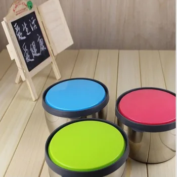 

3 Pieces Per Set Stainless Steel Fresh Bowl Portable Type With Cover Lunch Box Free Shipping