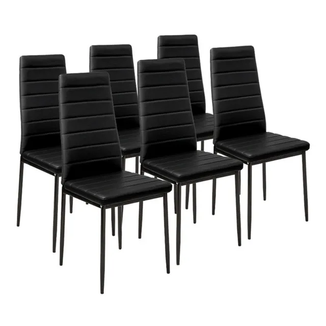 Special Offers Modern Upholstered Chair Stripe Padded Loft Lounge Stool 6 PCS Dining Chairs Comfortable Dining Room Furniture Special Offers Modern Upholstered Chair Stripe Padded Loft Lounge Stool 6 PCS Dining Chairs Comfortable Dining Room Furniture