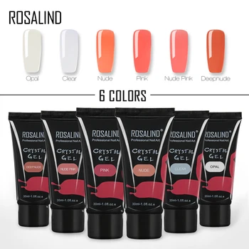 

US $1 off per US $2 ROSALIND 30ml Nail Poly gel varnish Finger Extension Crystal Poly Gel Can Be Soak Off UV Gel Nail Polish