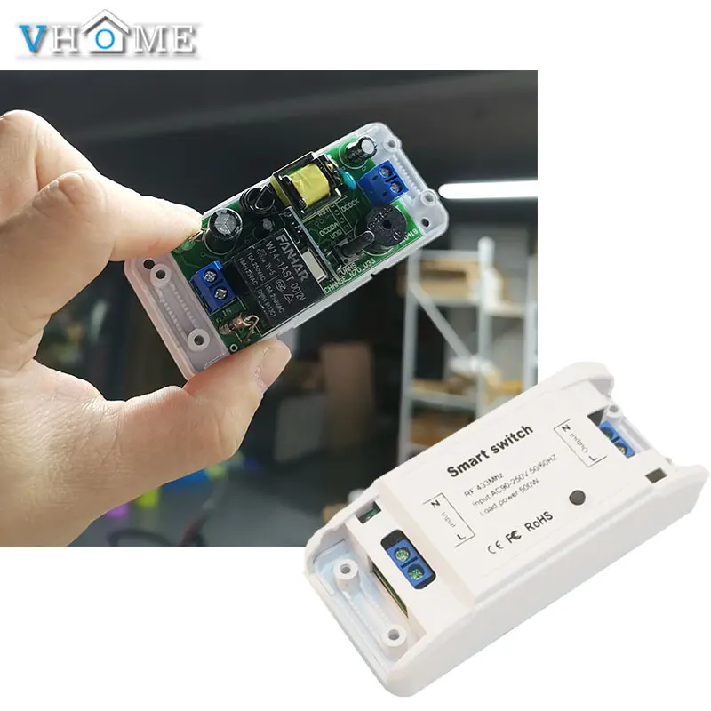 Отеля Vhome пролегает 433 Mhz РФ беспроводной для ворот удаленного Управление DC 12 V 4