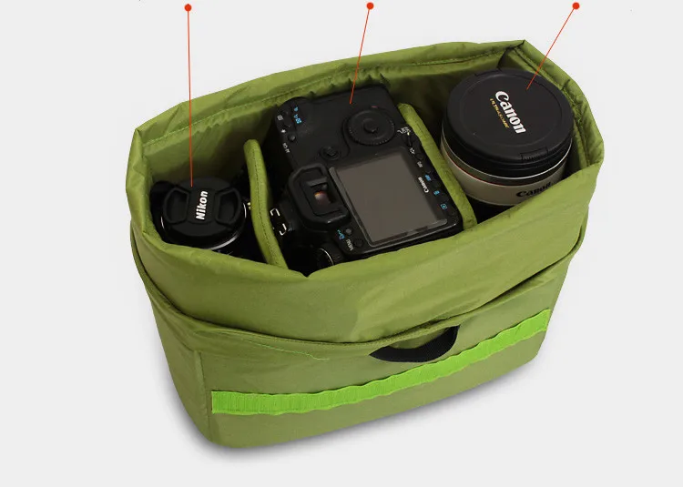 Roadfisher водонепроницаемый камера слинг плеча Кроссбоди дорожная сумка для паспорта вставка подходит для Canon Nikon sony Pentax DSLR объектива