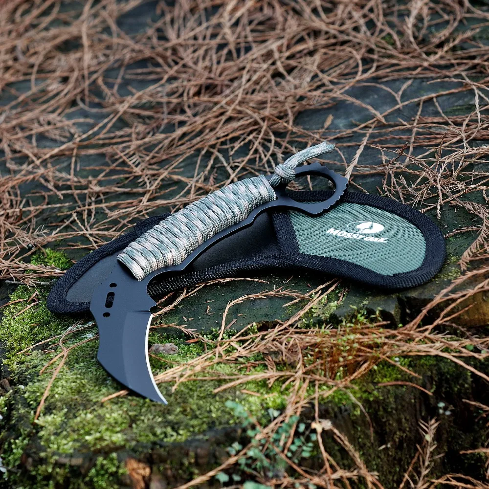 Mossy Oak 2 шт. тактический нож Karambit аварийная передача карманный складной нож фиксированный набор лезвий для ножа открытый инструмент для кемпинга