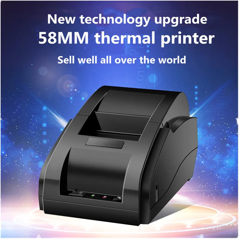 

Free shopping 58MM mini thermal printer takeaway catering supermarket clothing bar code LOGO retail POS Cashier receipt printer