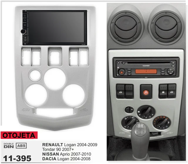 Excellent Car radio with frame Android 9.1 Autoradio GPS Player for DACIA RENAULT Logan Tondar 90 NISSAN Aprio 04-08 Multimedia recorder 0