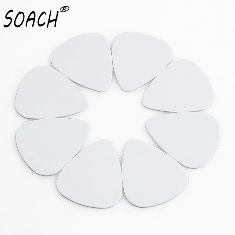 

SOACH 500pcs/0.71mm Acoustic guitar paddle white PVC bass guitarra pick string musical instrument accessories ukulele parts