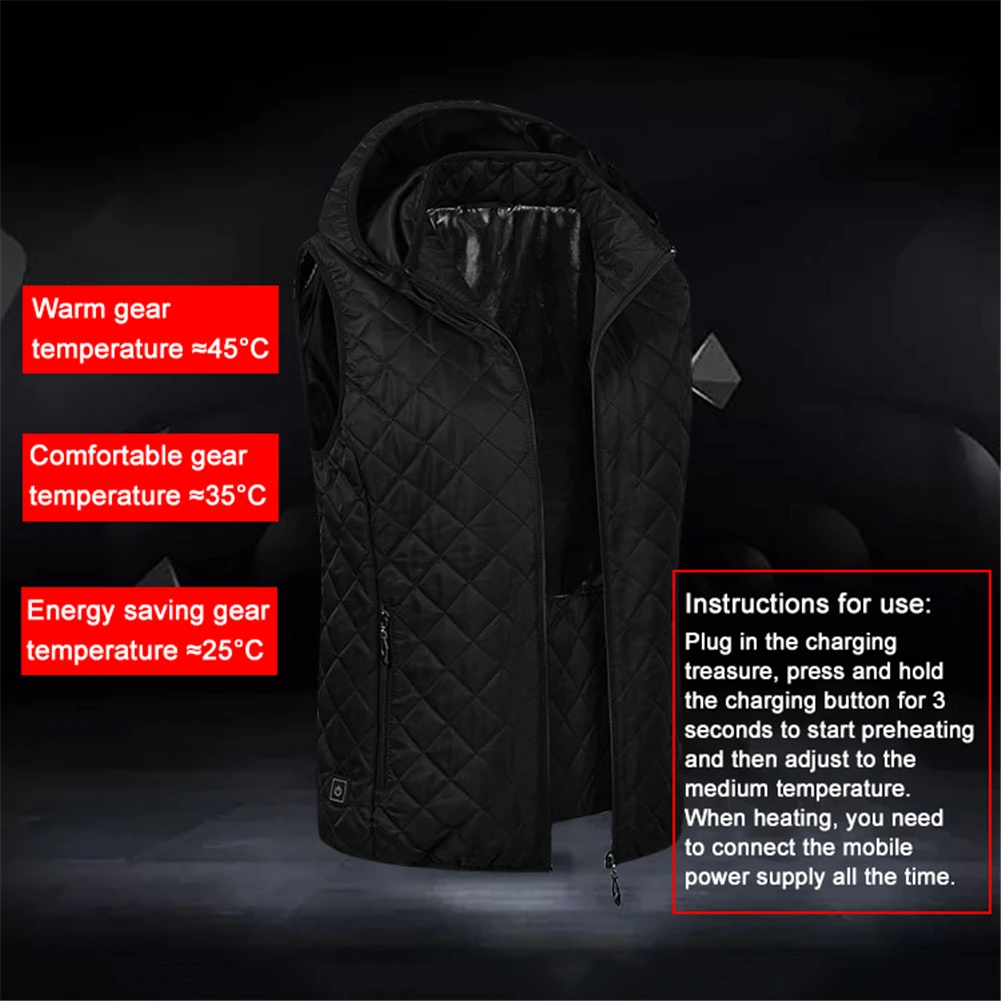USB нагреватель жилет с подогревом куртка теплая зимняя одежда для женщин тепловой открытый