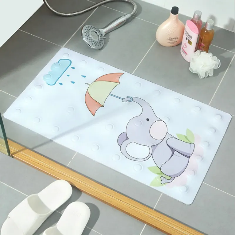 

Environmentally Friendly Bathroom Mats Home Bathroom Shower Room Mats TPR Suction Cup Child Anti-fall Bathroom Supplies