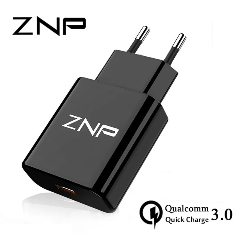 

ZNP QC 3.0 Fast USB Charger USB Wall Universal Charger Adapter Mobile Phone Charger for iPhone 8 Tablet Charger For Samsung S8