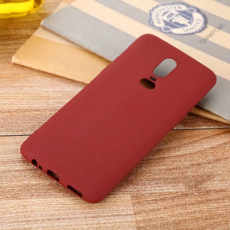 

Case For Oneplus 6 Case Matte Soft Silicone TPU Back Cover Cases One Plus 6 5 3 Full Protection Shell