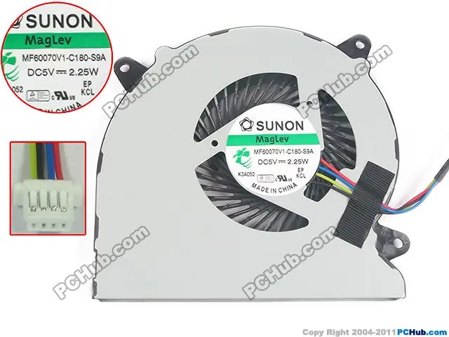 SUNON mf60070v1-c180-s9a DC 5 В 2,25 Вт сервер ноутбук вентилятор