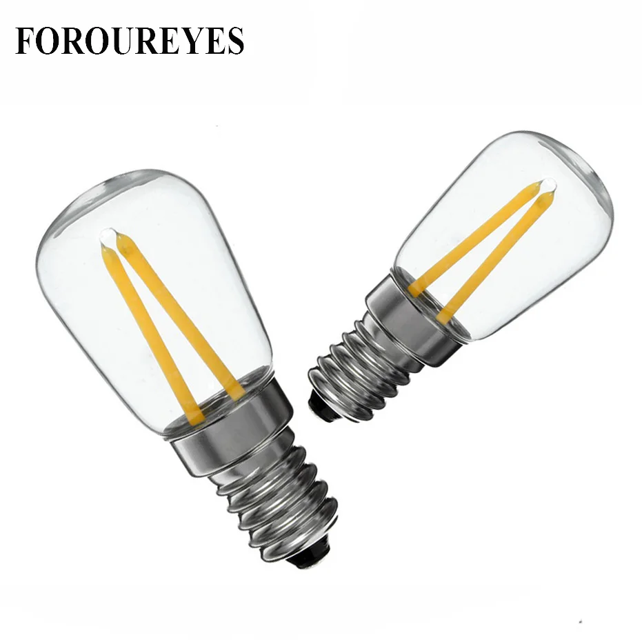 

4pcs E14 LED Filament Bulbs 1.5W ACDC12V 110V 220V 360 Degree Retro lighting Refrigerator Lamps E12 Fridge Chandeliers Bombillas