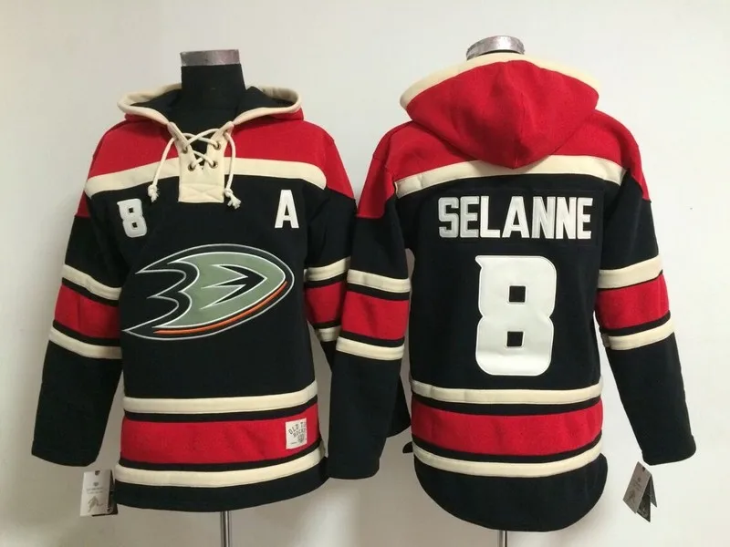 2015 New Old Time Cheap Men's Hockey Jerseys Anaheim Ducks 8 Teemu