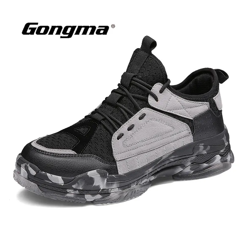 New Men Running Shoes Sports Leather Camouflage Man Sneakers athletic balencia Walking Shoes spor ayakkabi erkek Top Quality 46