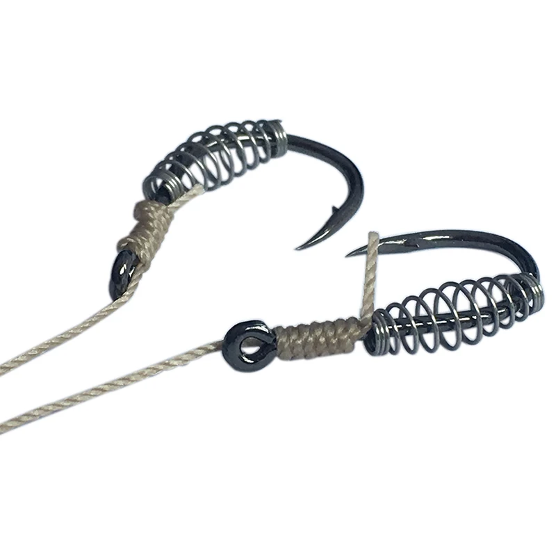 10pcs/lot High Carbon Steel Spring Hook Barbed Swivel Carp Jig Fly Fishing Hooks With Hole For Fishing Tackle Accessories 10pcs/lot High Carbon Steel Spring Hook Barbed Swivel Carp Jig Fly Fishing Hooks With Hole For Fishing Tackle Accessories