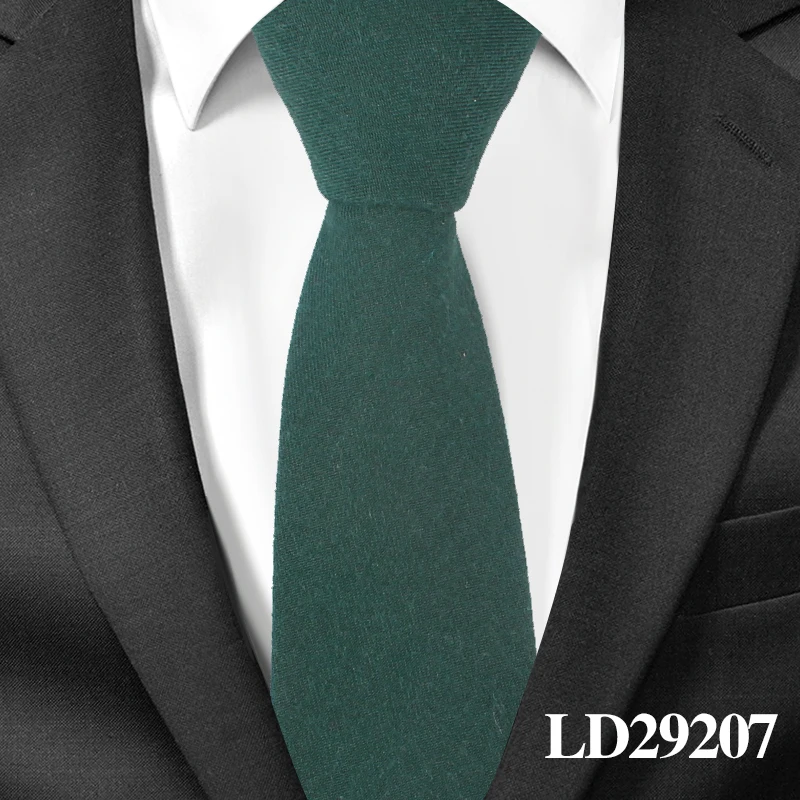 Хлопковые галстуки для мужчин, повседневные Костюмы, обтягивающие Галстуки Gravatas, однотонные черные мужские галстуки s, галстуки для бизнеса, ширина 6 см, свадебные мужские галстуки