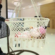 Nouveau-né Bébé D’été Suspension Sype Coton Corde Manuel Environnement Berceau Panier Armure Conception