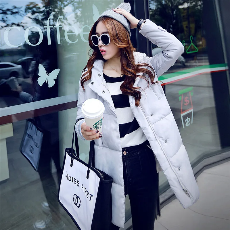 New Winter font b Coat b font Women Solid Color font b Women s b font