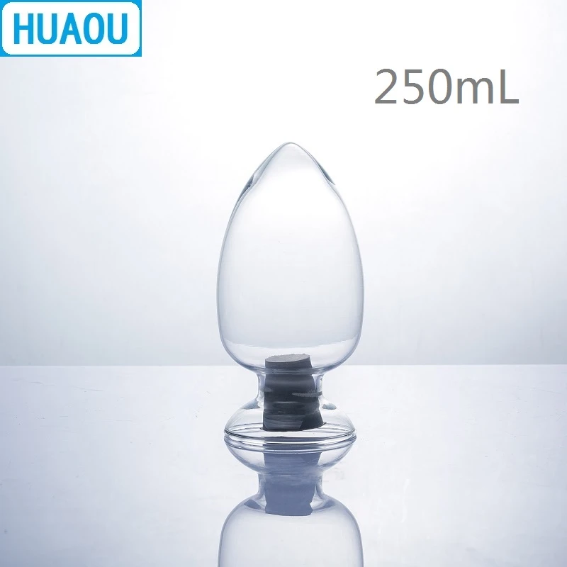 Huaou 250 ミリリットルガラスコーンボトル種子標本ディスプレイ円錐形とゴム栓研究室化学機器 Laboratory Bottle Aliexpress