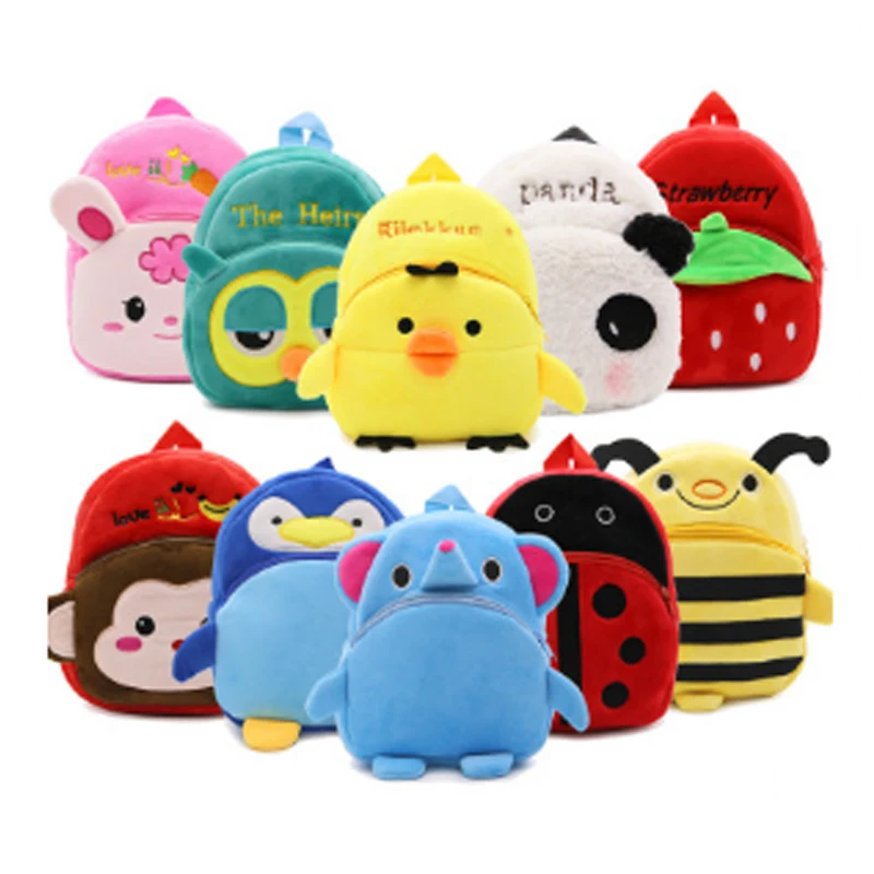 

Baby Toy School Bag Animal Mini Plush Backpack Kids Outdoor Travel Pack Bag Student Kindergarten Bags Cartoon mochila infantil