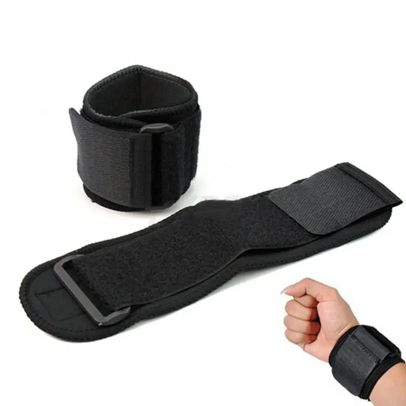 Мужской нейлоновый черный Регулируемый спортивный браслет на запястье повязка защита для запястья