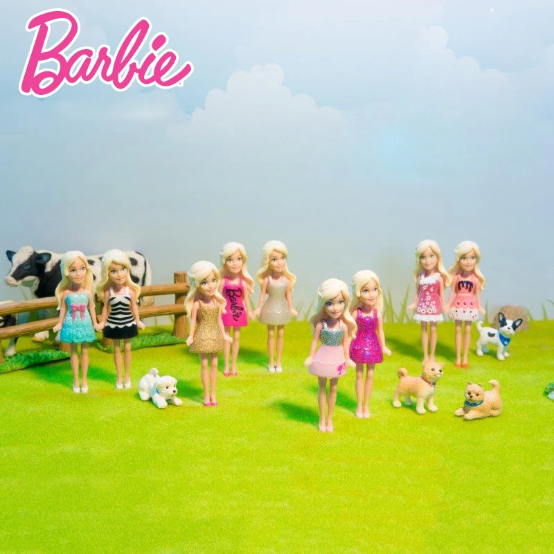 18 шт. оригинальные мини Барби Куклы одежда Кольца Limited Collector модели издания игрушки Фигурки Игрушки для маленьких детей для Обувь для девочек dnc88
