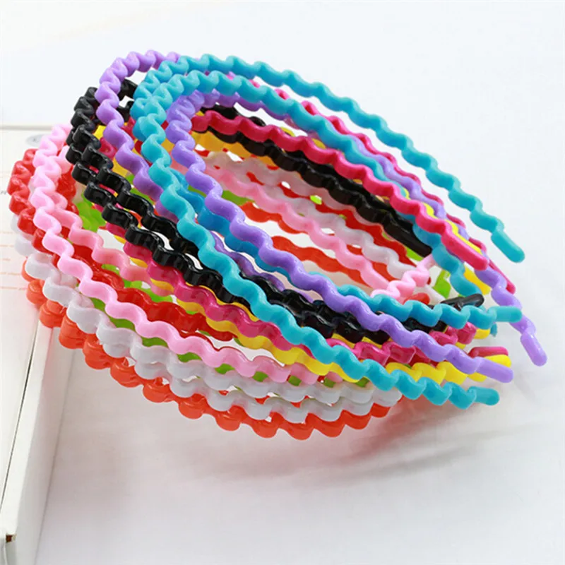 

1PC Mens Women Styling Tools Unisex Black Simple Wavy Hair Head Hoop Band Sport Headband Hairband Hair accessories