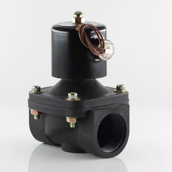 DN25 DN32 AC220 DC12V DC24V normally closed plastic solenoid valve, the coil can work continuously for 24 hours without burning. 4v210 08 pneumatic dc12v dc24v ac110 ac220 5 way triple solenoid valve w base push in connectors silencer